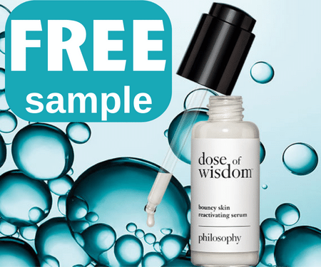 Free Philosophy Dose of Wisdom Serum Sample