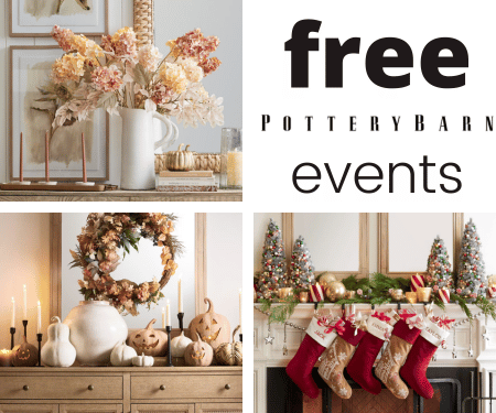 Free Pottery Barn In-Store Events
