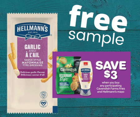 Free Sample of Hellmann’s Garlic Aioli