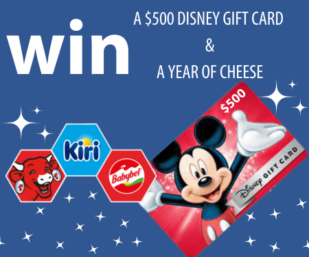 Win a $500 Disney Gift Card and a Year of Cheese