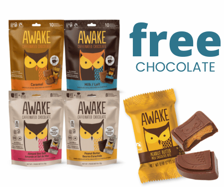 AWAKE Chocolate: Free Caffeinated Chocolate Bites