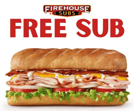 Get a Free Medium Sub From Firehouse Subs