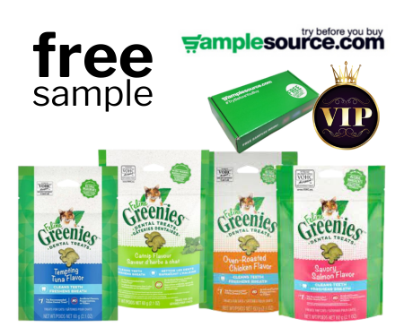 Sample Source VIP: Free Feline Greenies