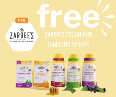 Free Zarbee’s Cough and Immunity Syrups