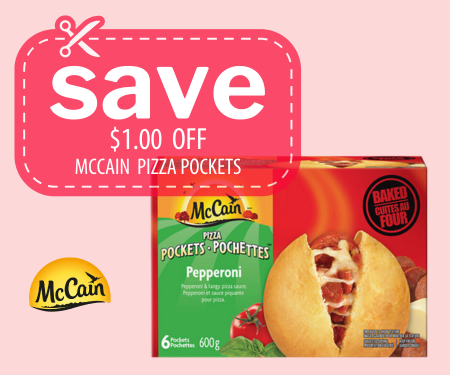 Coupon: $1 off McCain Pizza Pockets