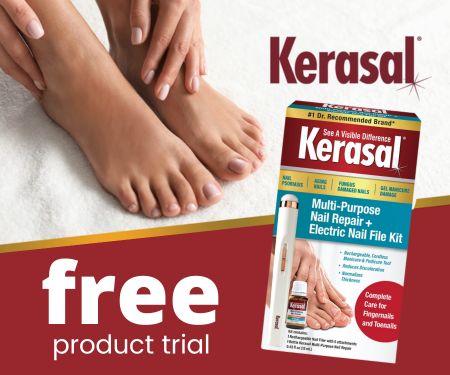 Free Kerasal Multi-Purpose Nail Repair Kit+ Electric File Kit