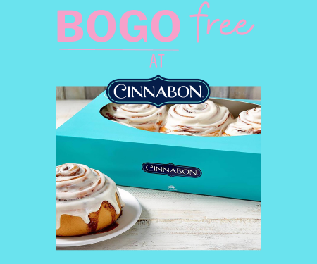 BOGO Free at Cinnabon