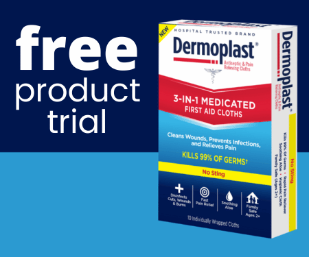 FREE Dermoplast 3-in-1 Medicated Cloths