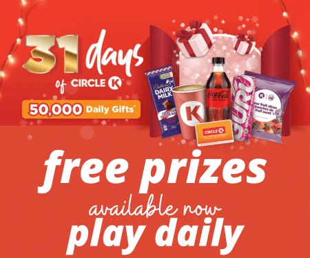 31 days of Circle K Instant Win Prizes