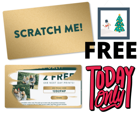 Two Free 6×8 Next Day Prints: Today Only