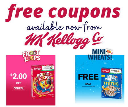 Free Kellogg’s Cereal Coupons