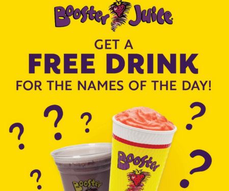 Free Booster Juice Smoothies in February