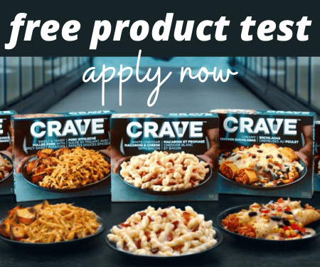 Free CRAVE Frozen Meals: Product Trial