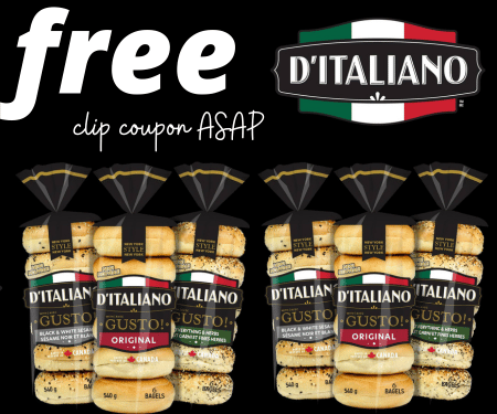 Free D’Italiano with Gusto! Bagels