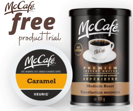 Free McCafé Caramel K-Cups and Premium Instant Coffee