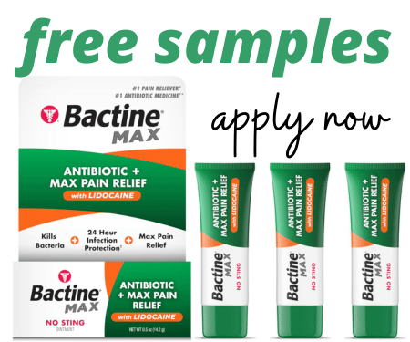 Free Sample of Bactine MAX Ointment