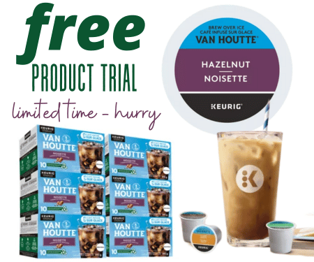 Free Van Houtte Brew Over Ice Hazelnut Coffee