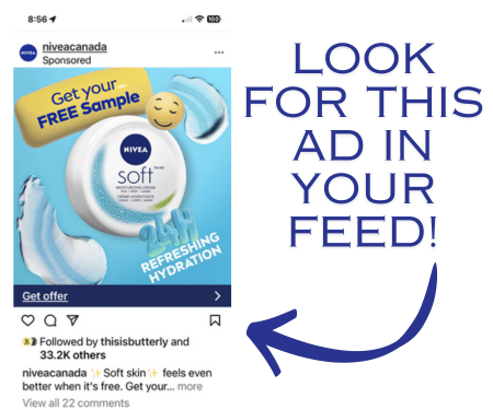 Free Sample of Nivea Soft