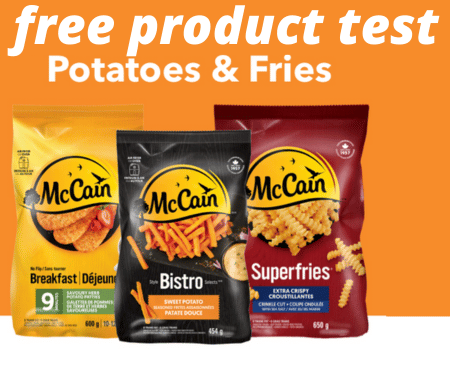 Free McCain Fries & Potatoes Products