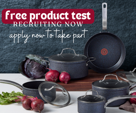 Try T-fal Stone Cookware for Free Through Product Testing!