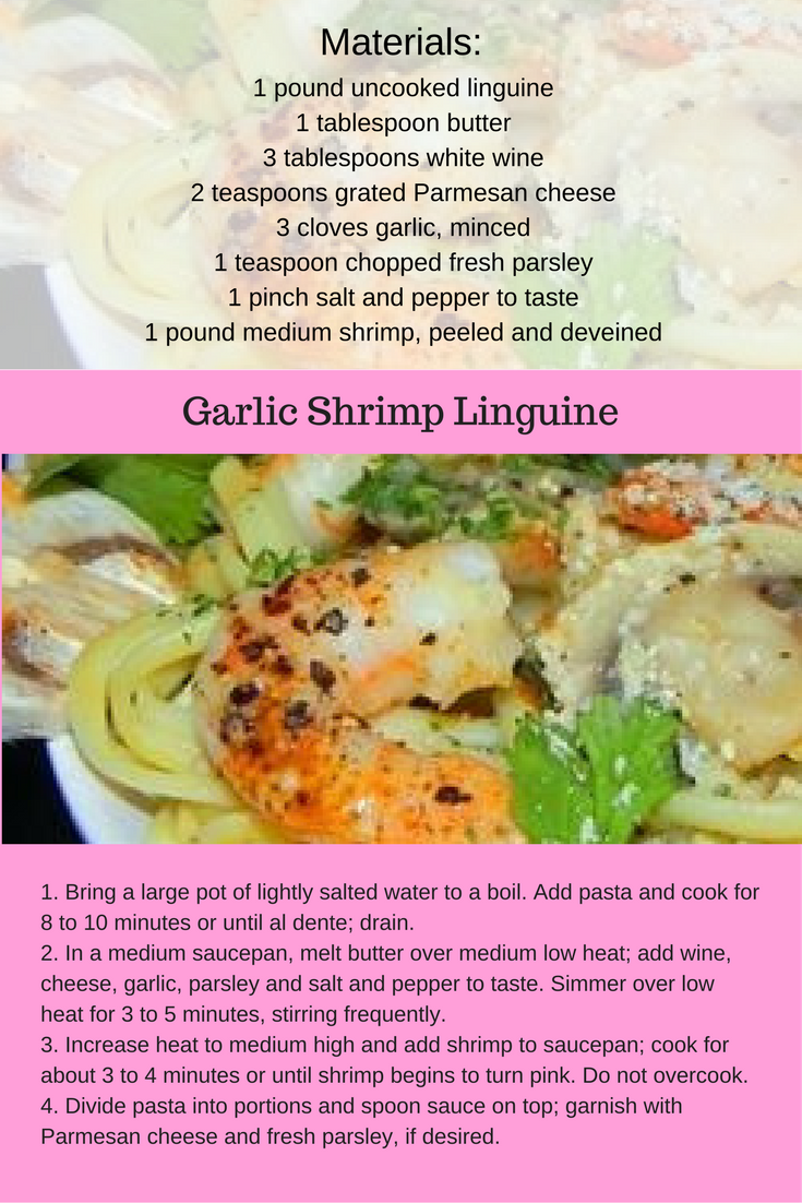 Garlic Shrimp Linguine