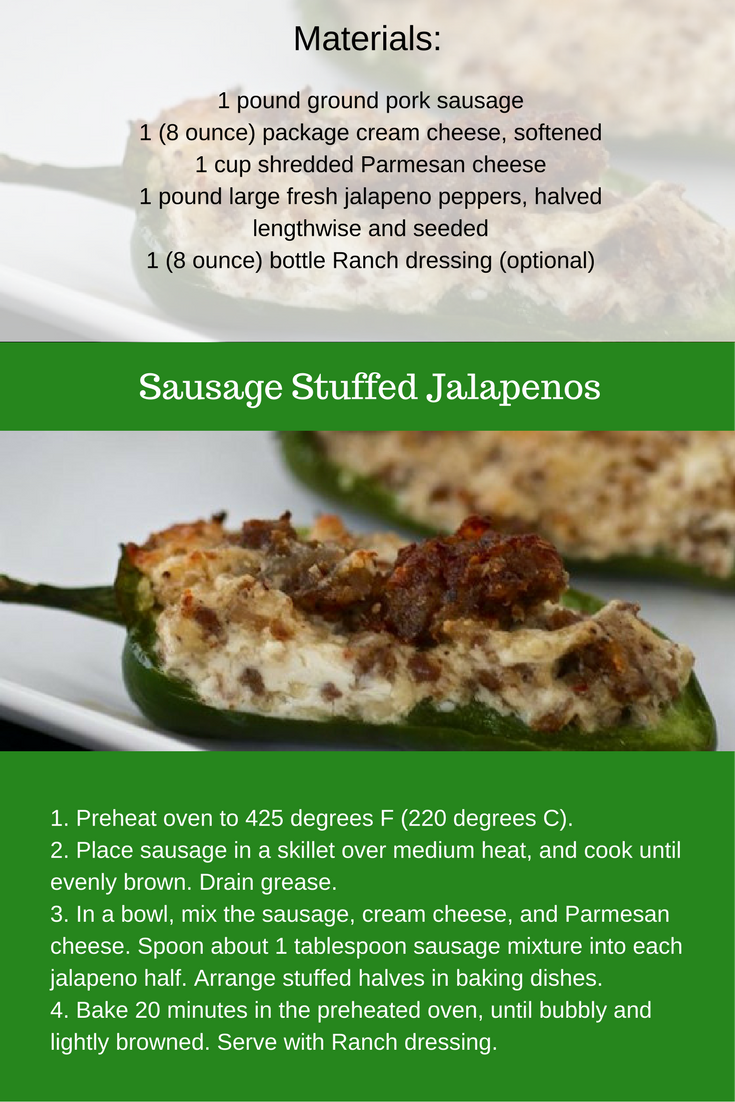 Sausage Stuffed Jalapenos