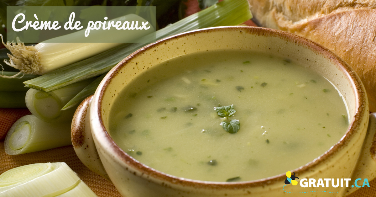 Vous pouvez faire cette délicieuse soupe en grande quantité pour en avoir  au congélateur pour les lunchs et les invitées imprévues.
