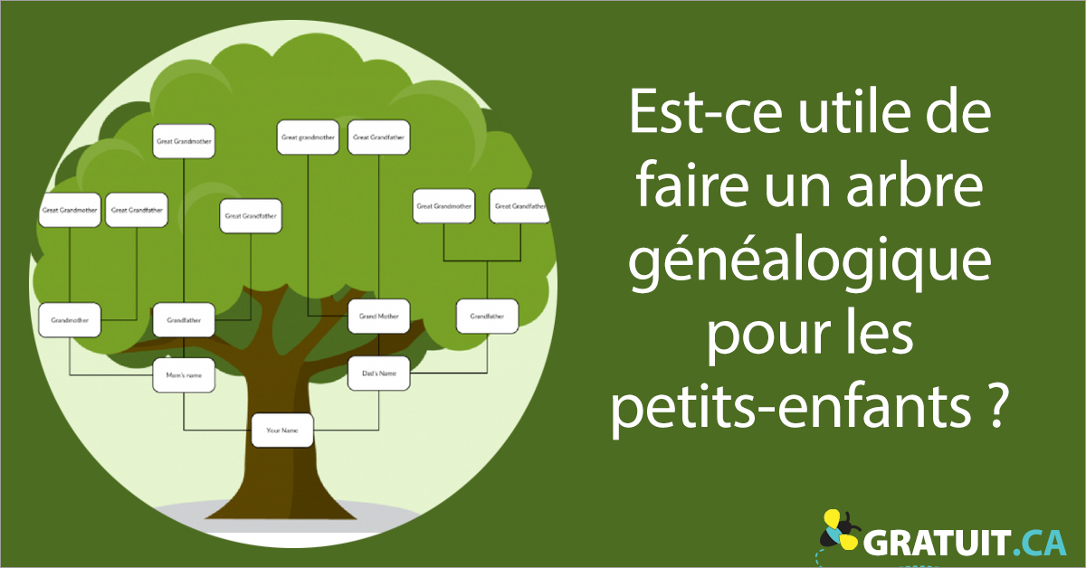 Est ce utile de faire  un  arbre  g n alogique pour les 