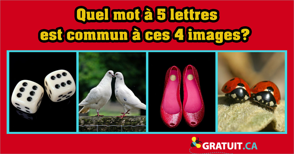 4 mot une image 5 lettres