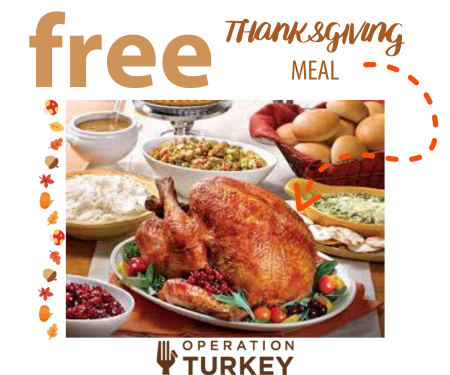 Free Thanksgiving Meal From Operation Turkey