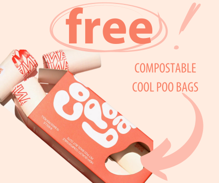 Free  Compostable Cool Poo Bags