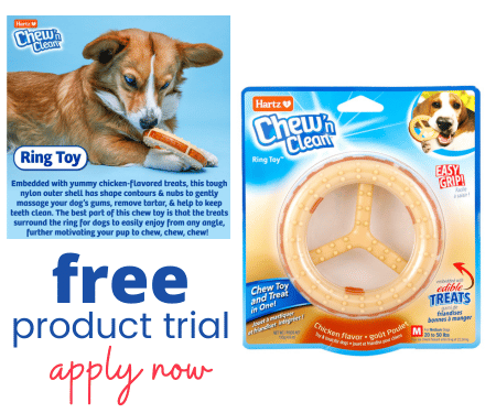 FREE Hartz Chew ‘n Clean Ring Dog Toy