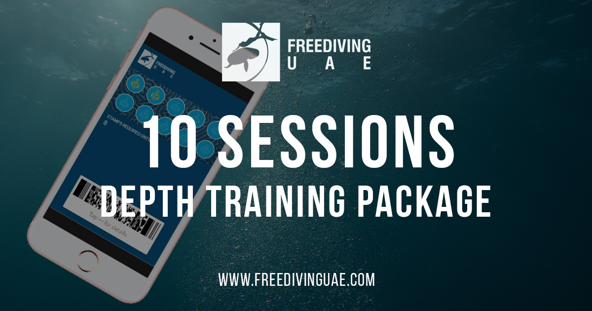 Freediving Depth Training 10 Sessions Package for Sale in Dubai, Abu