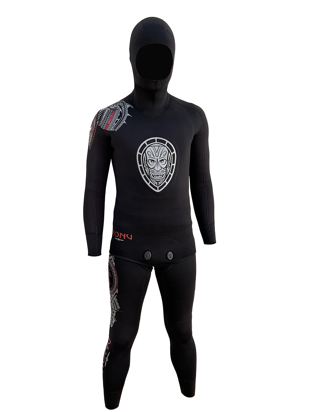 Freediving Black opencell wetsuit for freediving & spearfishing for