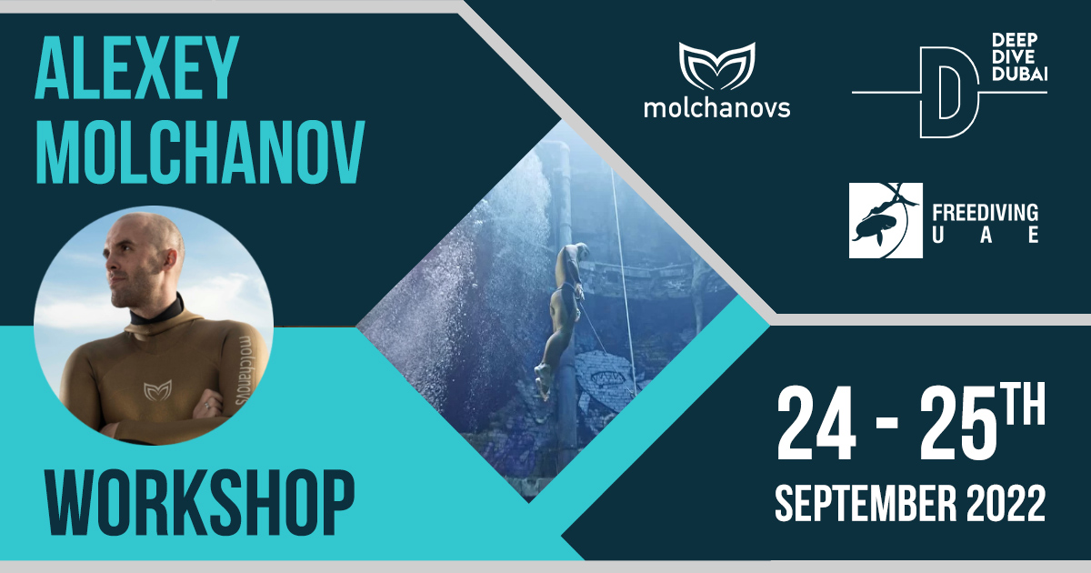 Alexey Molchanovs Masterclass at Deep Dive Dubai - Freediving in United Arab Emirates. Courses, Certificates and Equipment