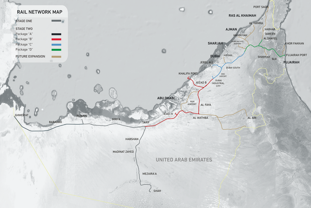 Etihad Rail Network, United Arab Emirates (UAE)