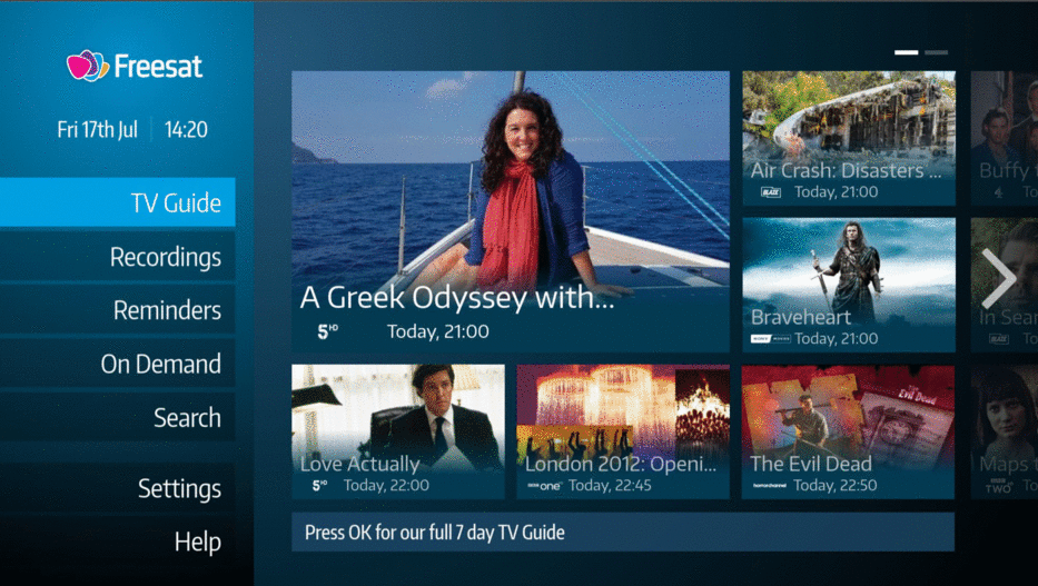 Freesat showcase gif