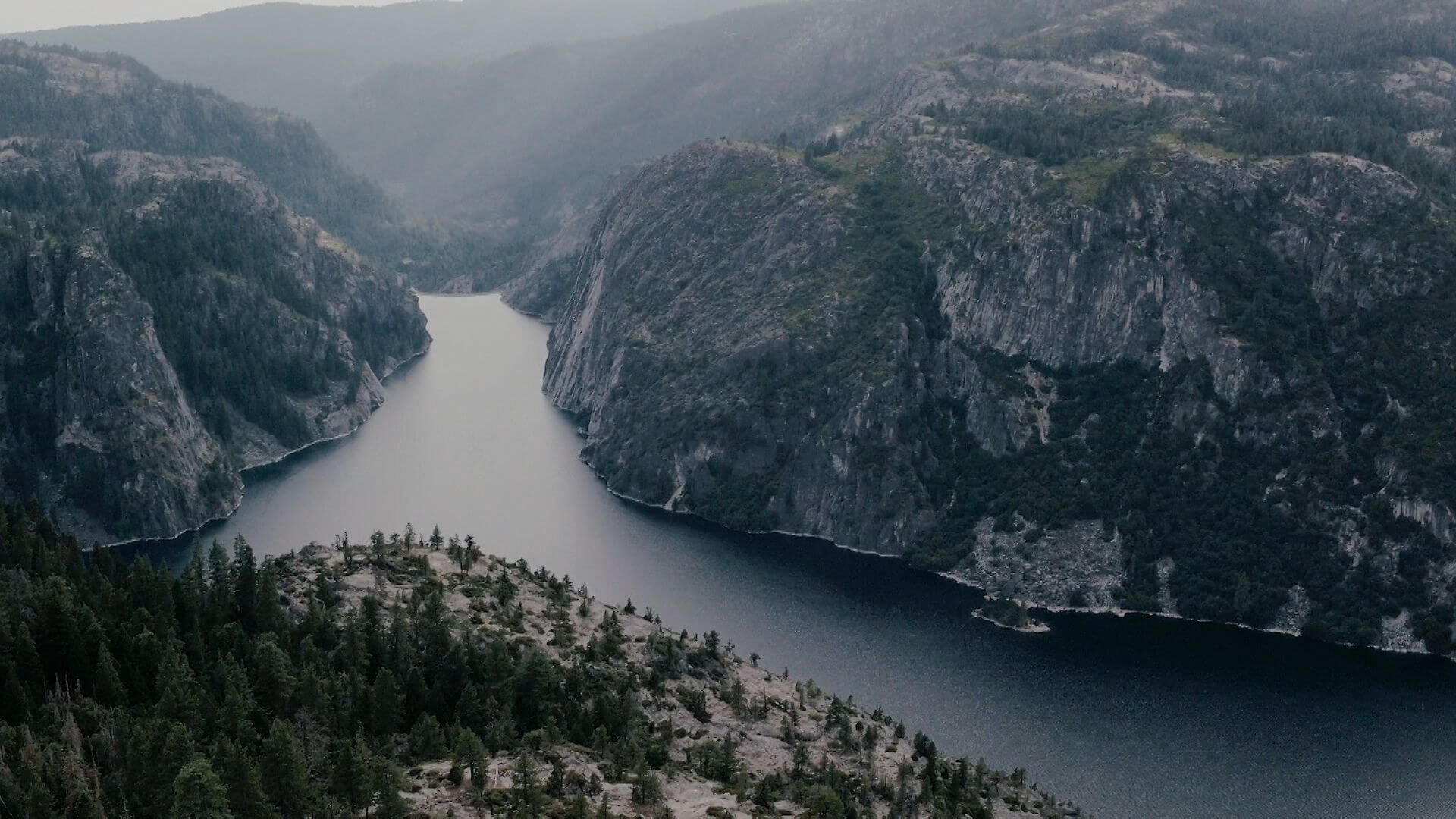 remote river in the wilderness