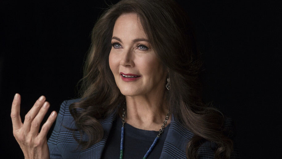 Lynda Carter speaking in an interview