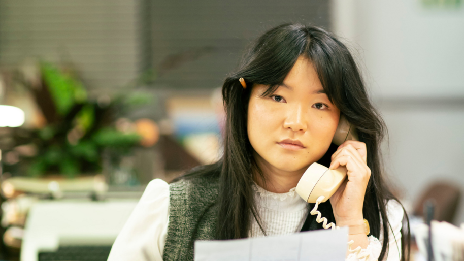 woman talking on phone