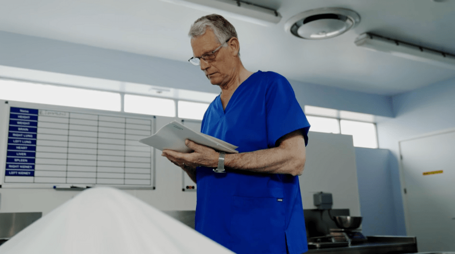 dr richard shepherd in the lab