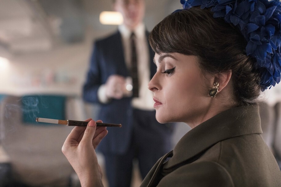 helena bonham-carter as princess margaret in the crown series 3