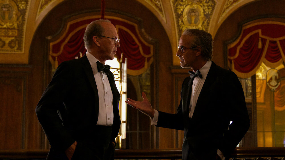 Michael Keaton and Stanley Tucci 