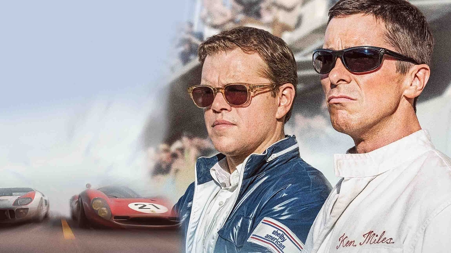matt damon and christian bale in le mans '66