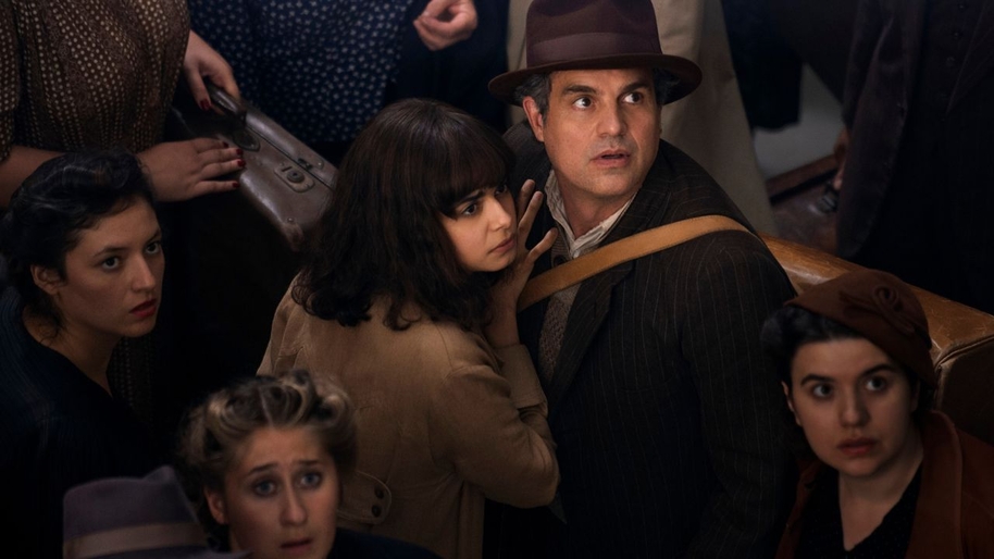 All the Light We Cannot See. (L to R) Aria Mia Loberti as Marie-Laure, Mark Ruffalo as Daniel LeBlanc