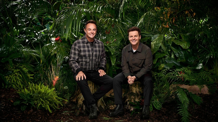 Ant and Dec sitting in chairs to promote I'm A Celebrity... Get Me Out of Here