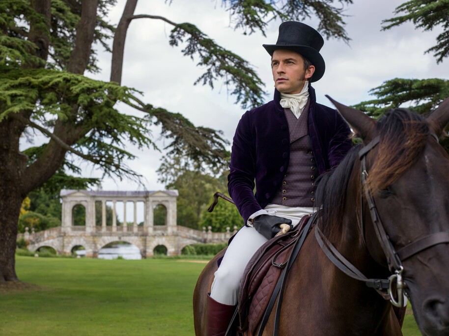 anthony bridgerton on a horse