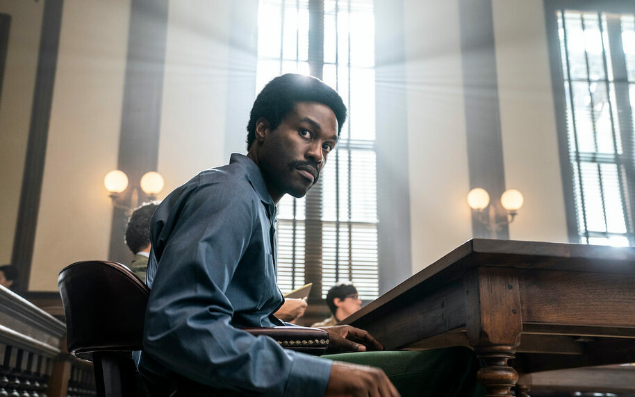 yahya abdul-mateen II as bobby seale in the trial of the chicago 7