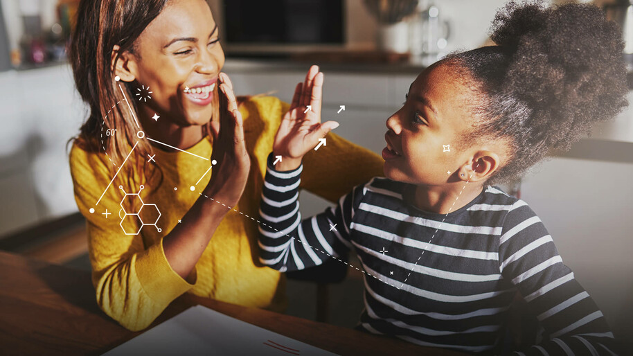 mother and daughter high fiving bbc bitesize