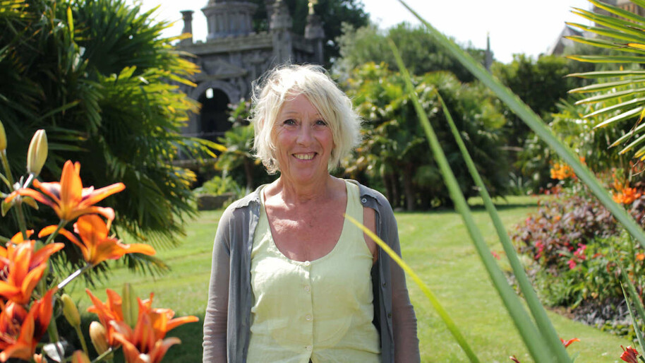 carol klein in a garden